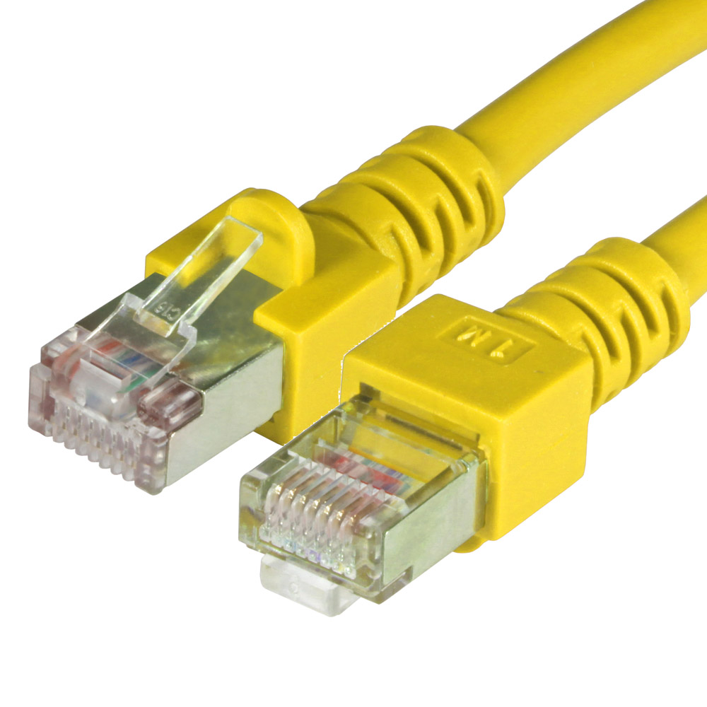 7,5m CAT.5e Gigabit Patchkabel Netzwerkkabel SFTP gelb LAN ...